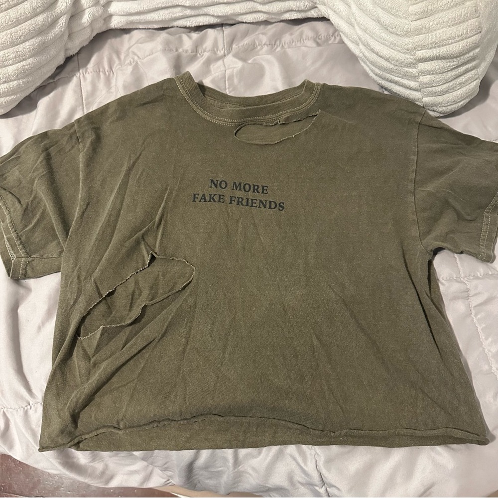 “No more fake friends” top